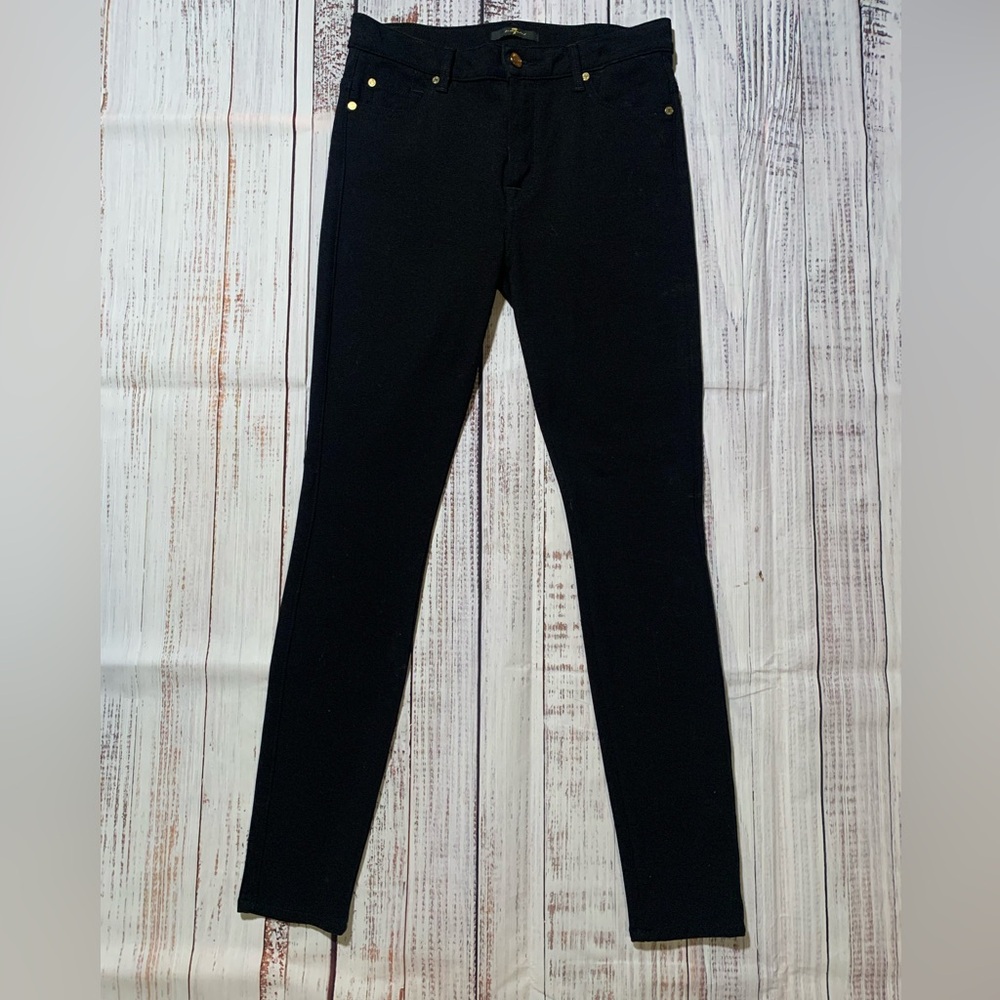 7 for all Mankind black skinny pants. Size 29.
